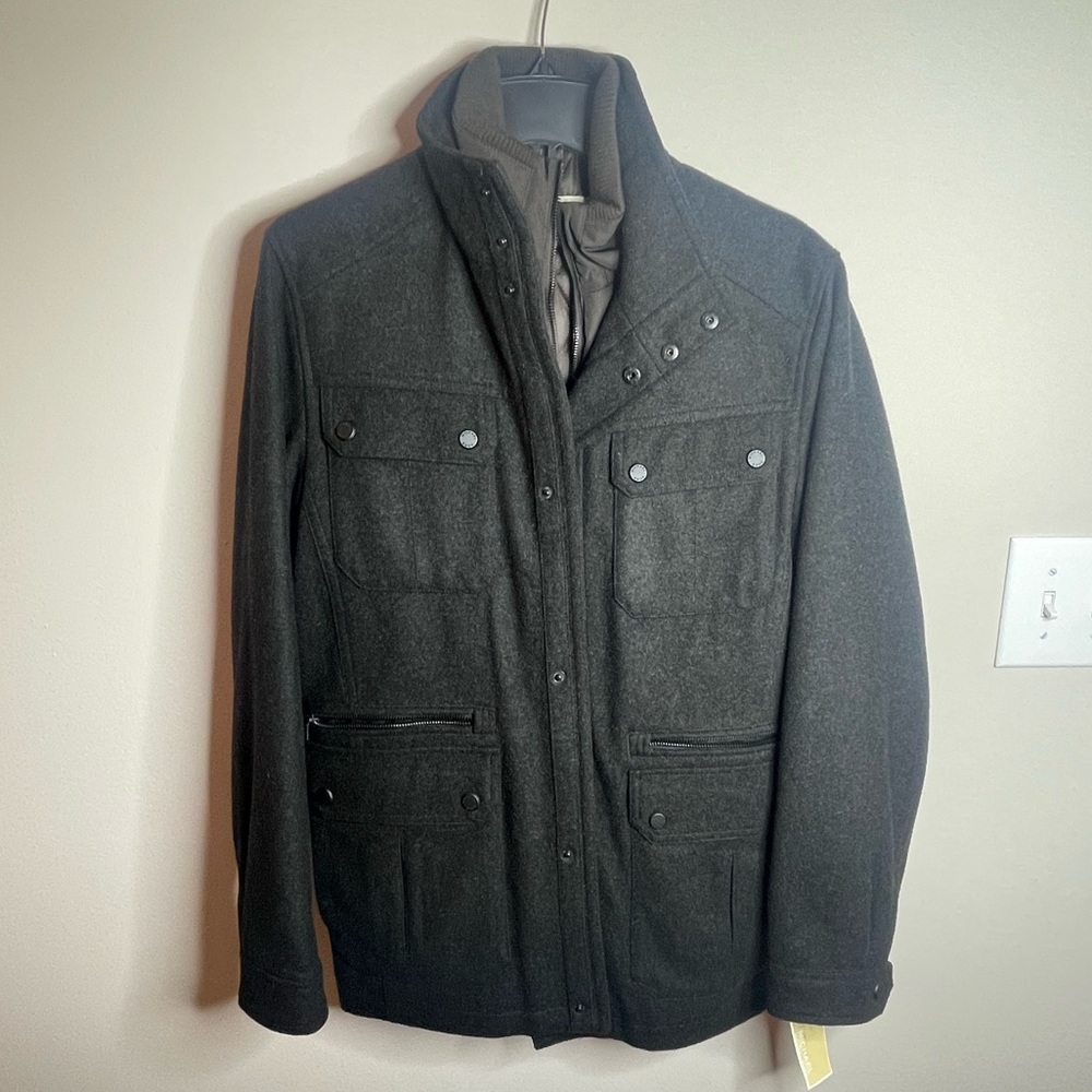 Michael Kors Mens Jacket - Loden Heather Size S - Picture 1 of 7